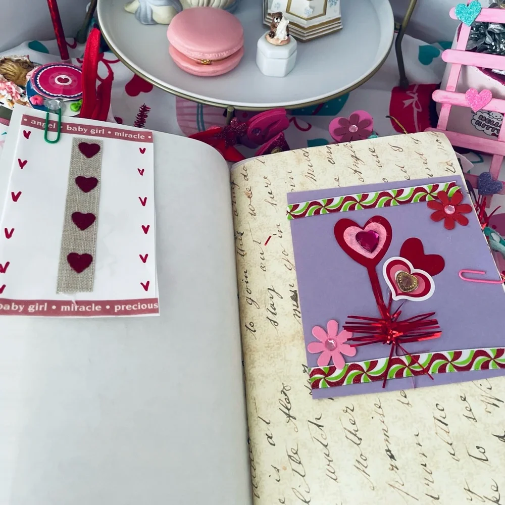 $19. Journal with Heart and Rose